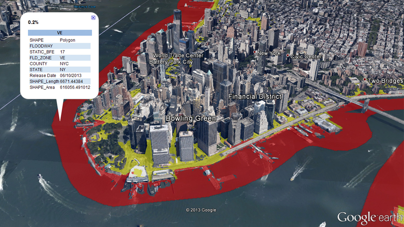 Our GeoTerrain tools within GeoRAMPP allowed us to analyze billions of elevation data points and develop mapping for 10 river forecast points in New York.