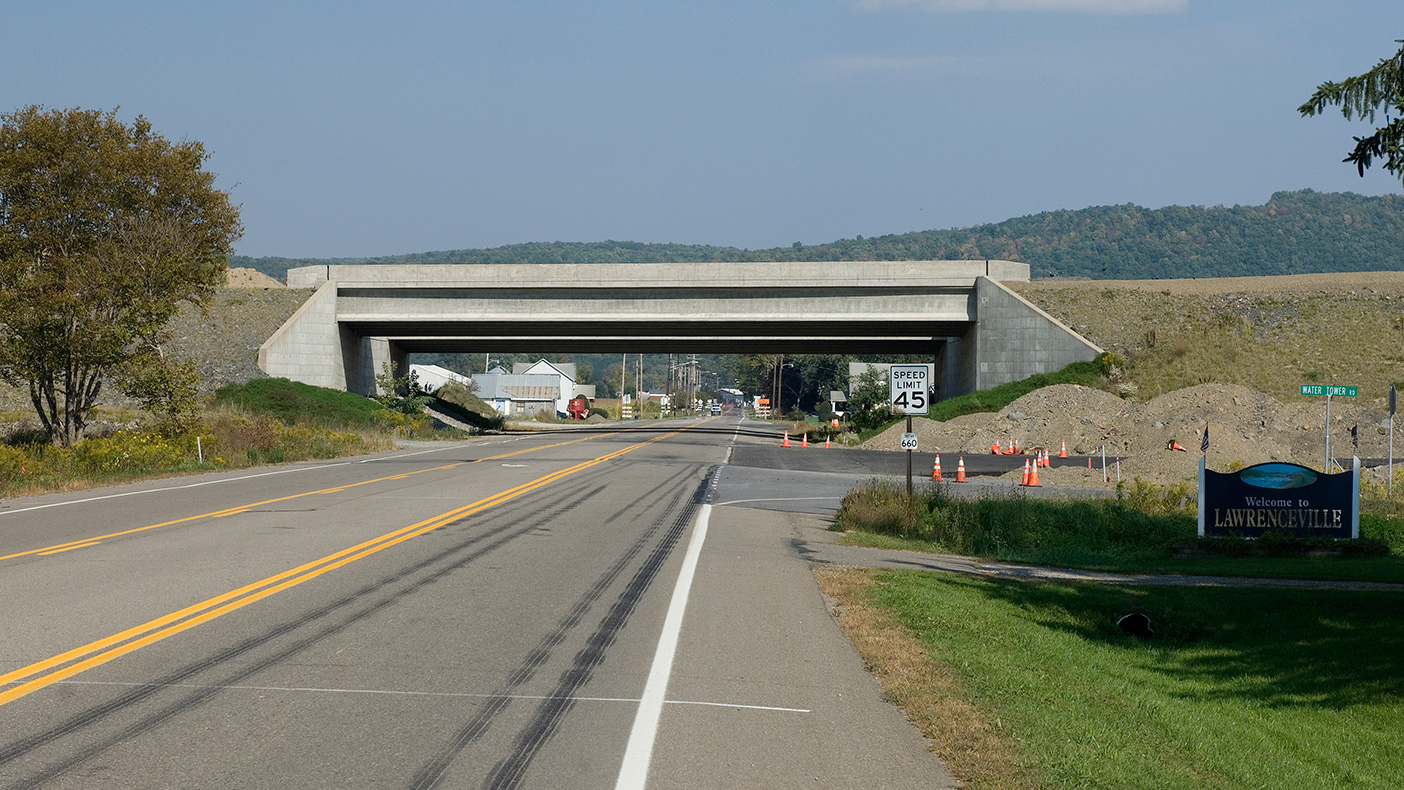 We designed a safer highway system and reduced travel times through the project area.