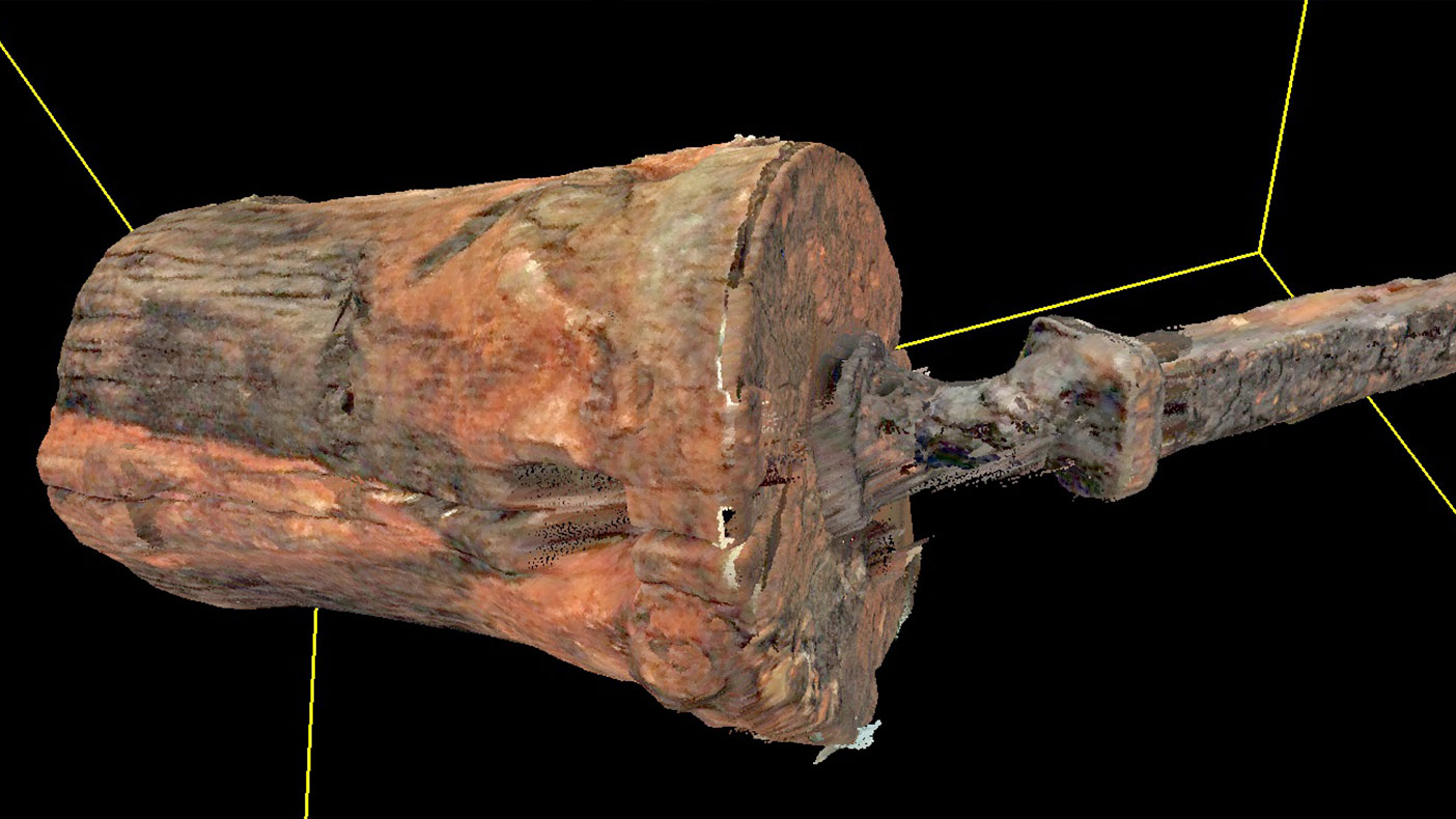 We used a laser scanner to capture and record coordinate data of each visible surface, obtaining each angle of the object. 