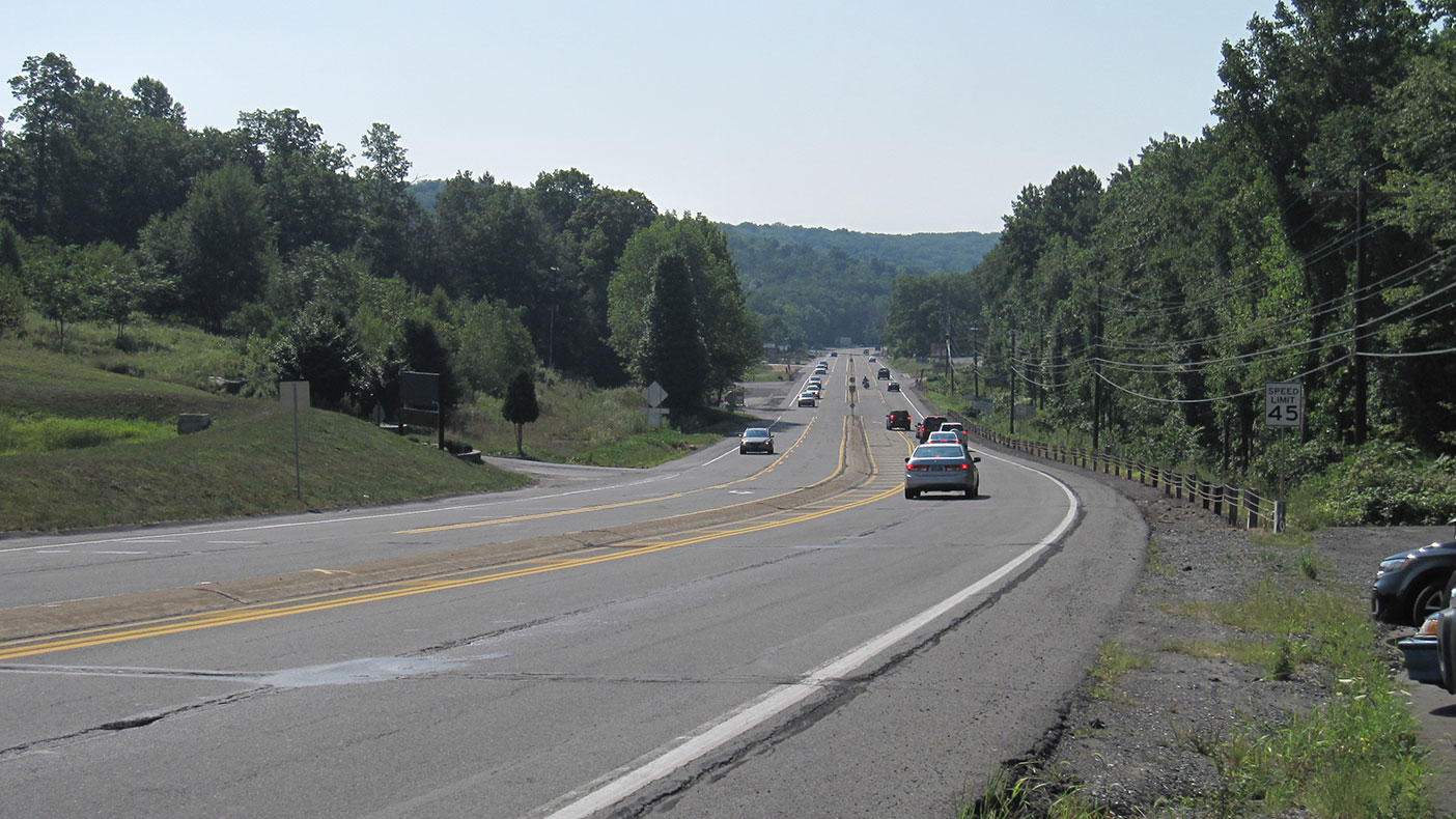The 2.6 miles of roadway reconstruction improved safety and traffic flow on State Route 611 from Scotrun to Swiftwater Pennsylvania.