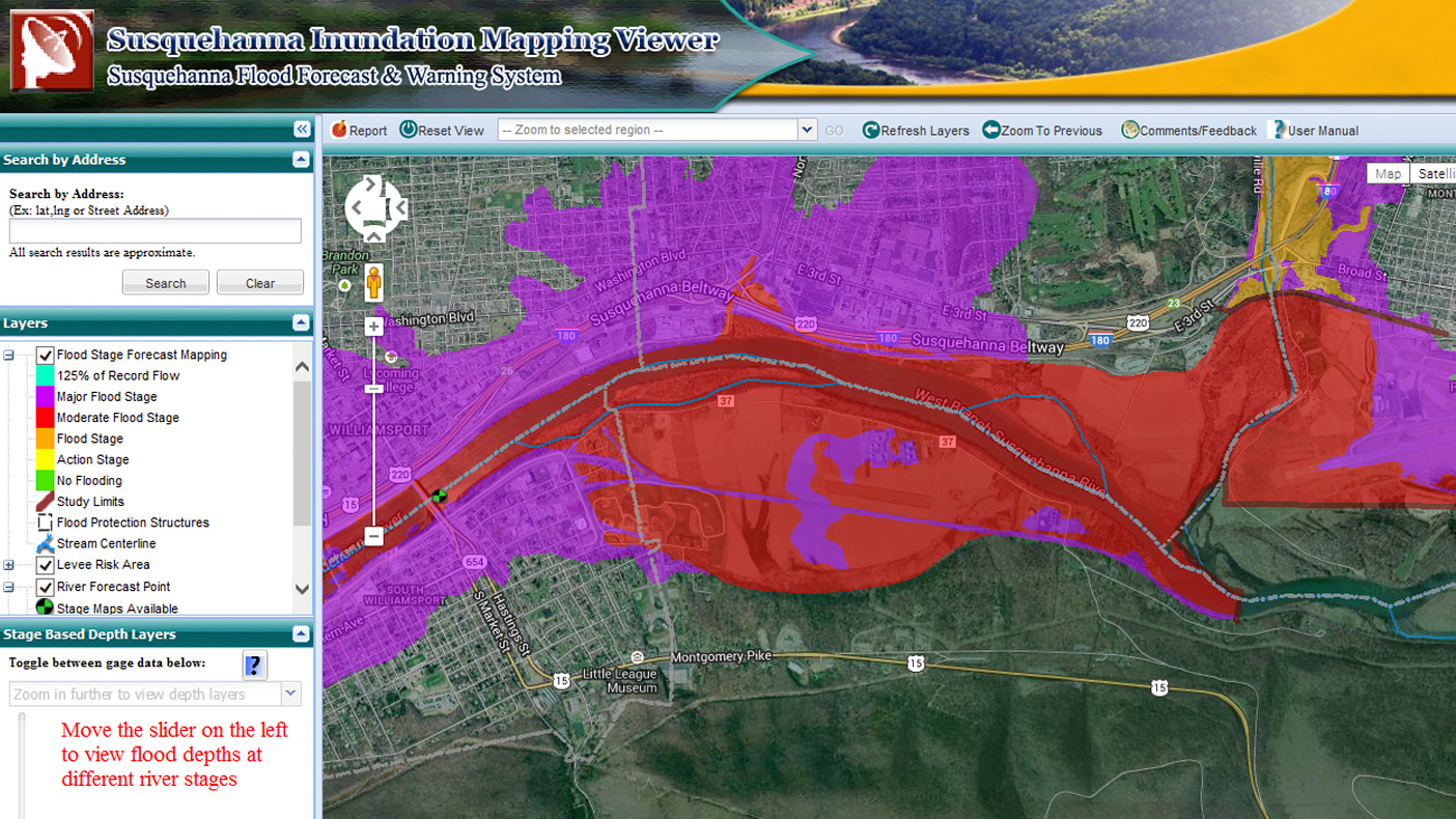 Inundation data developed using high-resolution LiDAR technology reveals a variety of flooding scenarios at multiple forecast points along the river