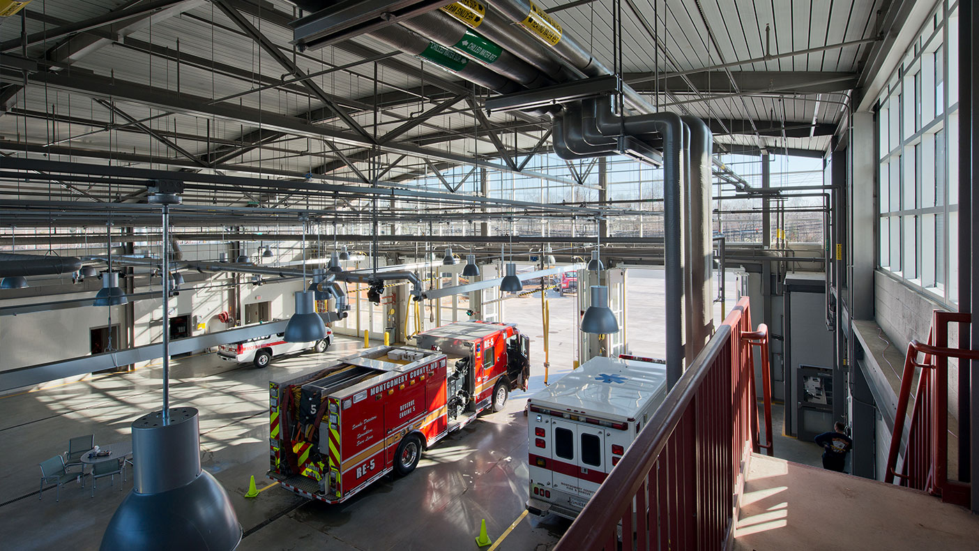 The interior spaces were arranged to promote a safe and comfortable living and working environment.