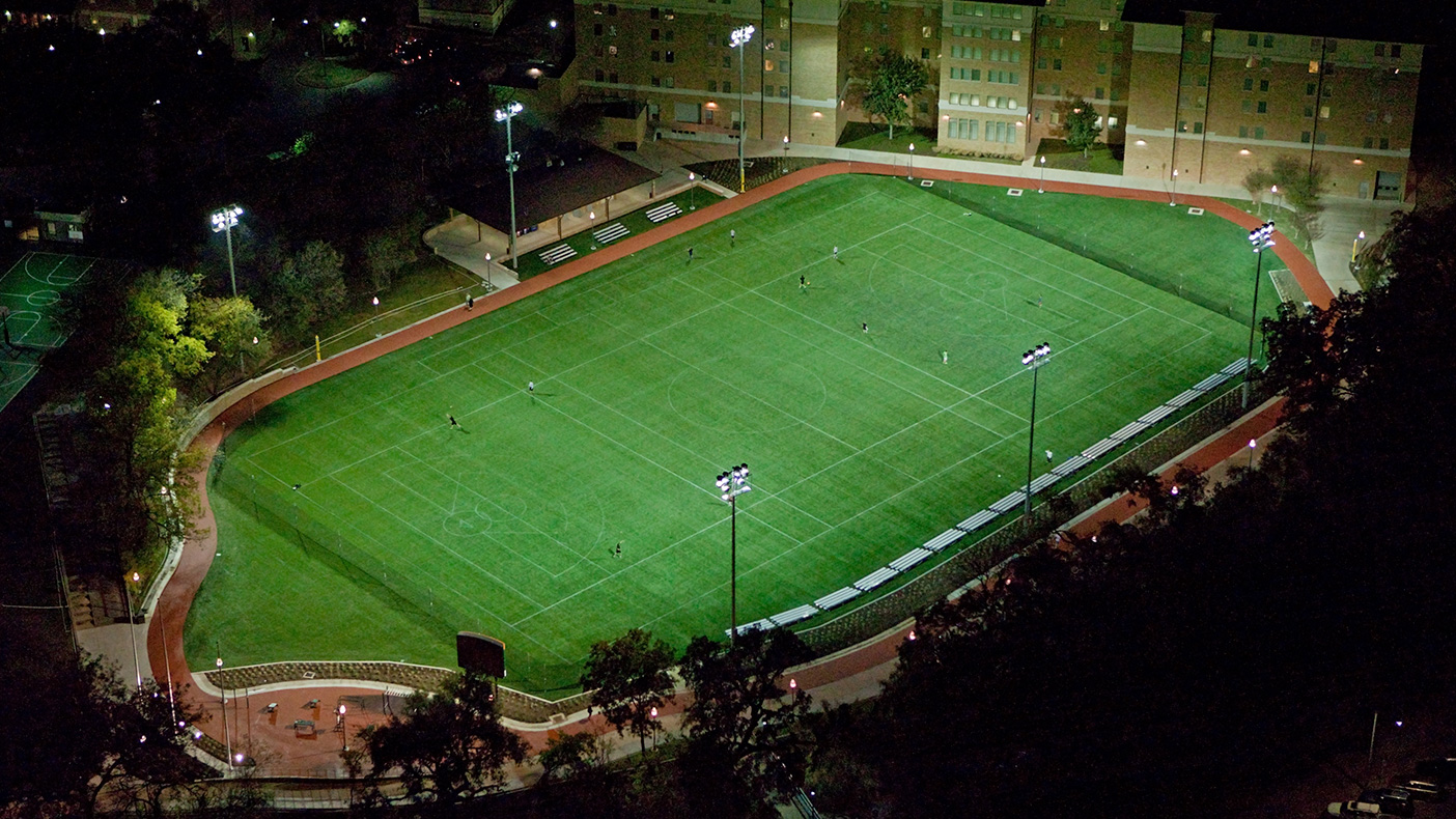 We carefully chose the track and field lighting to provide a safe environment without harsh glare, as well as premium field lighting to support top-quality athletic competitions.