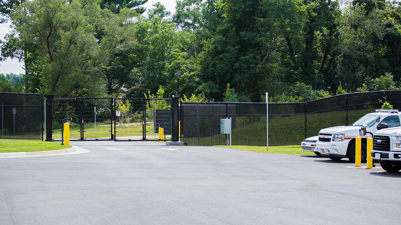 We designed the facility with a secured outdoor parking lot. 