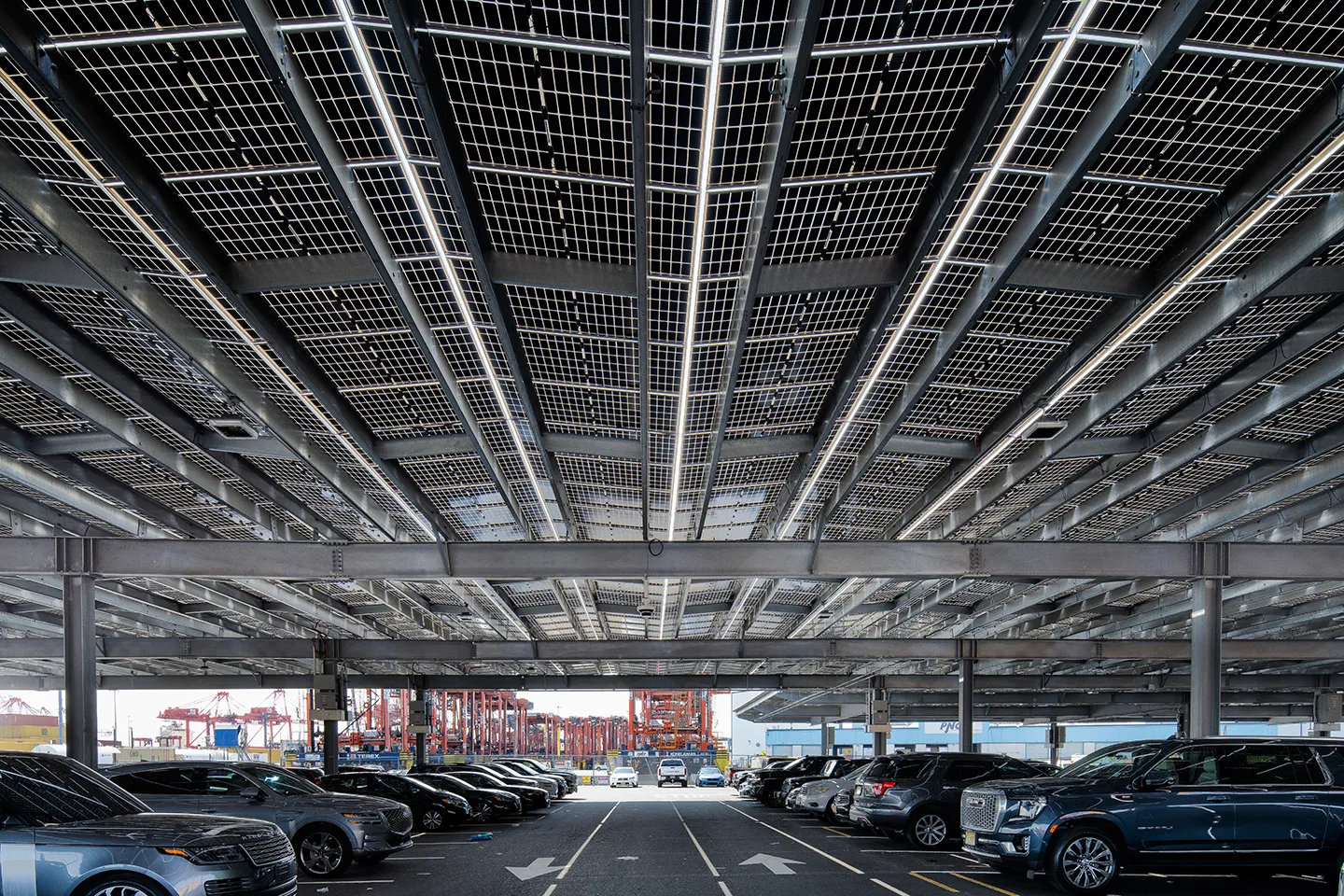 The site includes a carport canopy for PNCT’s employee parking lot.