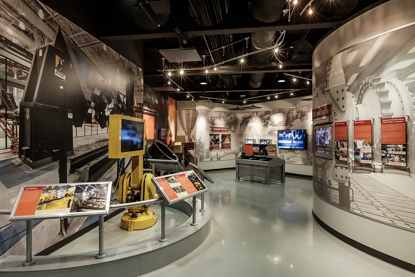 Caterpillar’s history can be found catalogued throughout the visitors center.