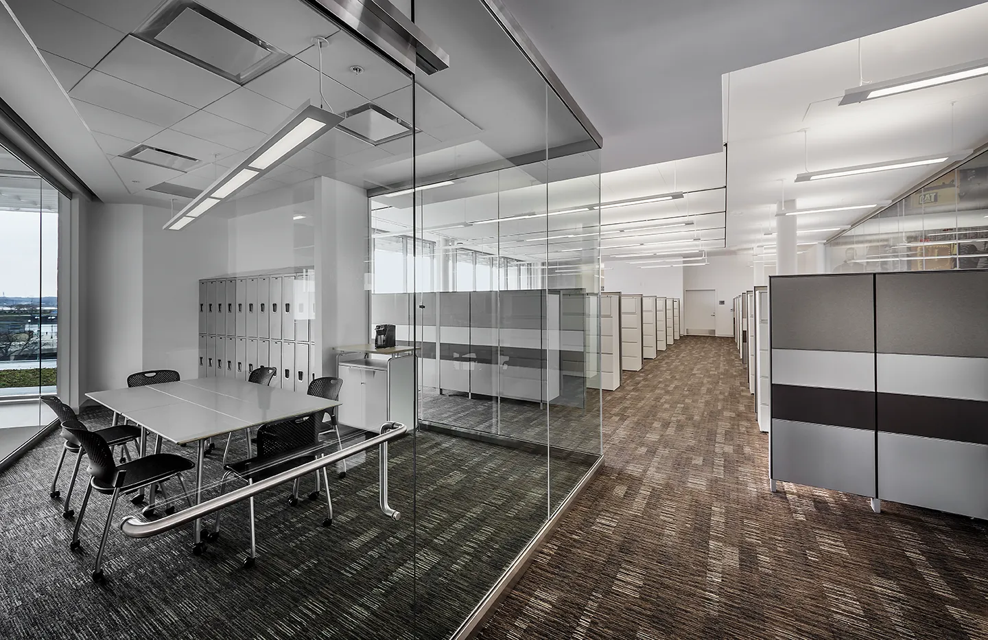 The visitors center also features offices, administrative functions, and community outreach areas.