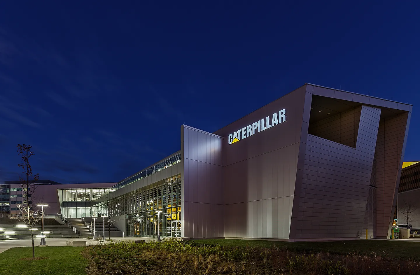 The 50,000-square-foot Caterpillar Visitors Center is LEED Gold® certified.