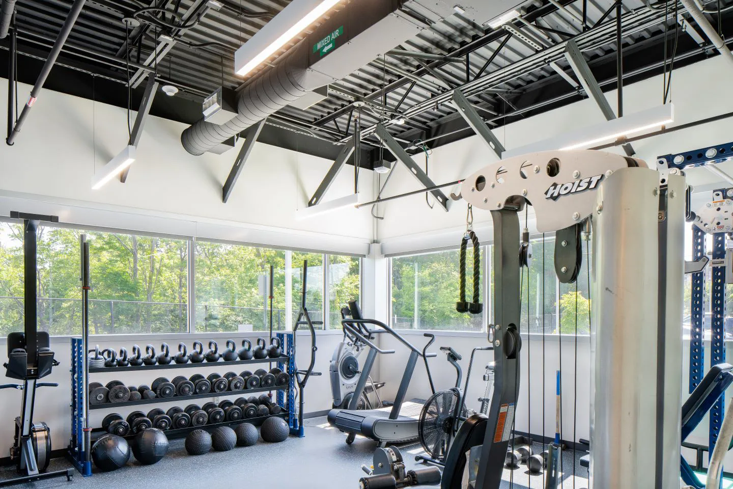 Living amenities are included for on-site workers to accompany overnight shifts.