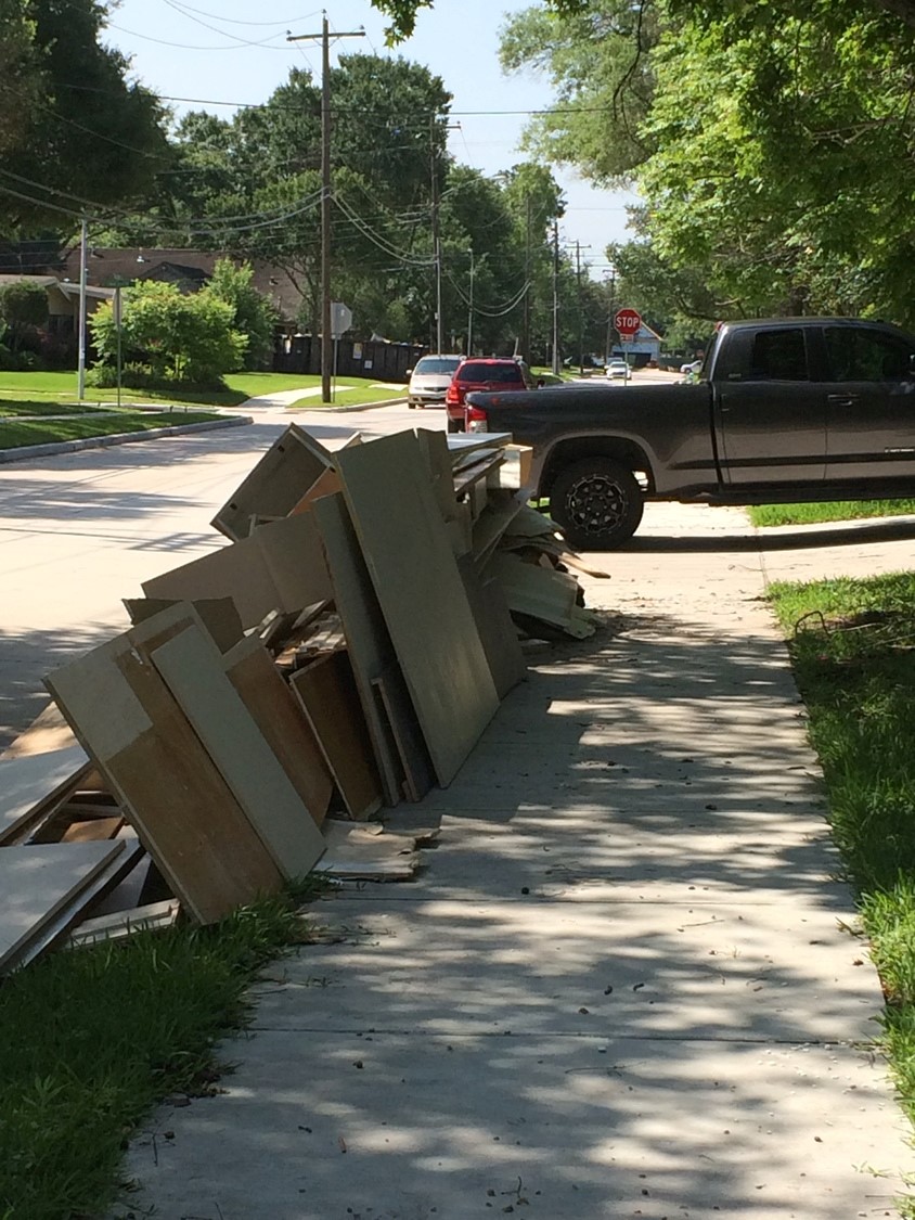 Damages to residential structures were massive.