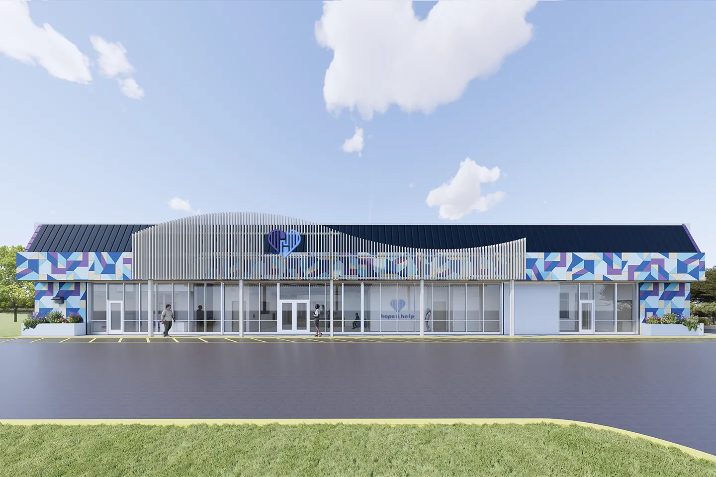 We provided architecture and interior design for the new Hope and Help Headquarters.