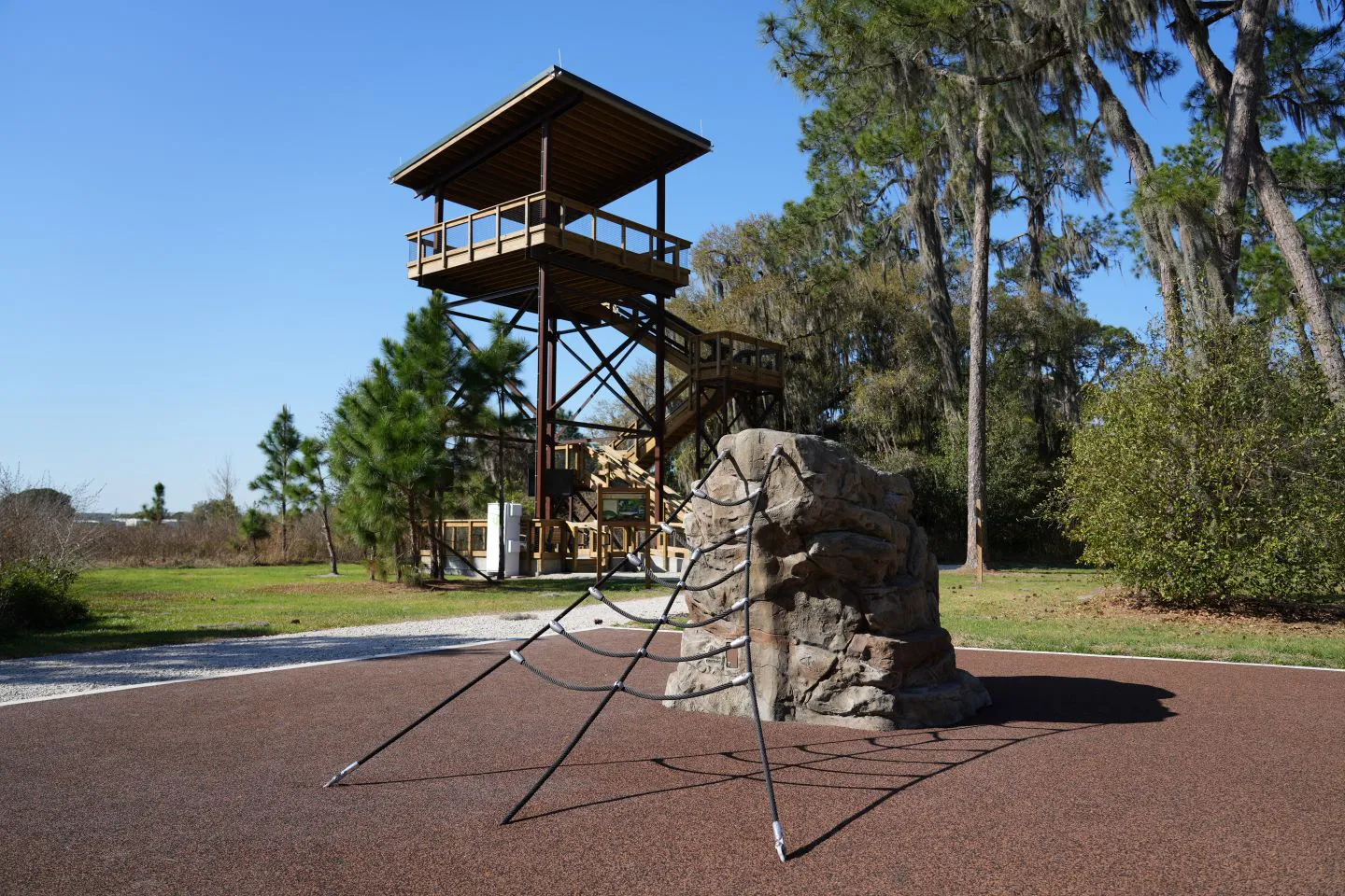 We performed design, permitting, bidding, and construction administration services for the site, including the installation of a wildlife viewing platform.