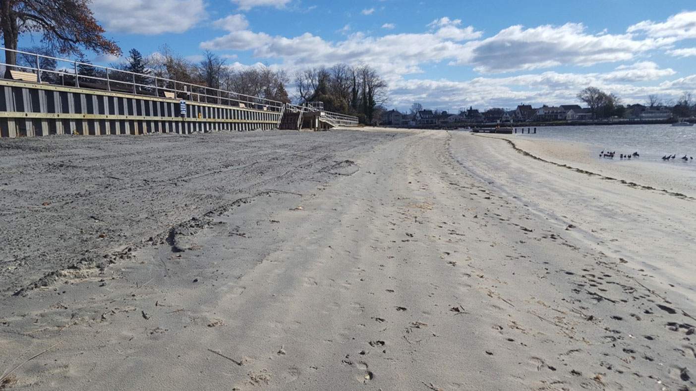 The treatment system produced 650 tons of sand suitable for placement on a local beach.