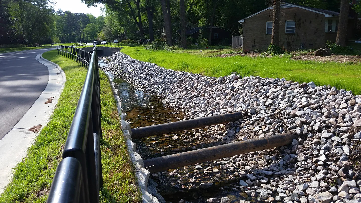Completely cased utility pipelines increase resilience to unexpected storms.
