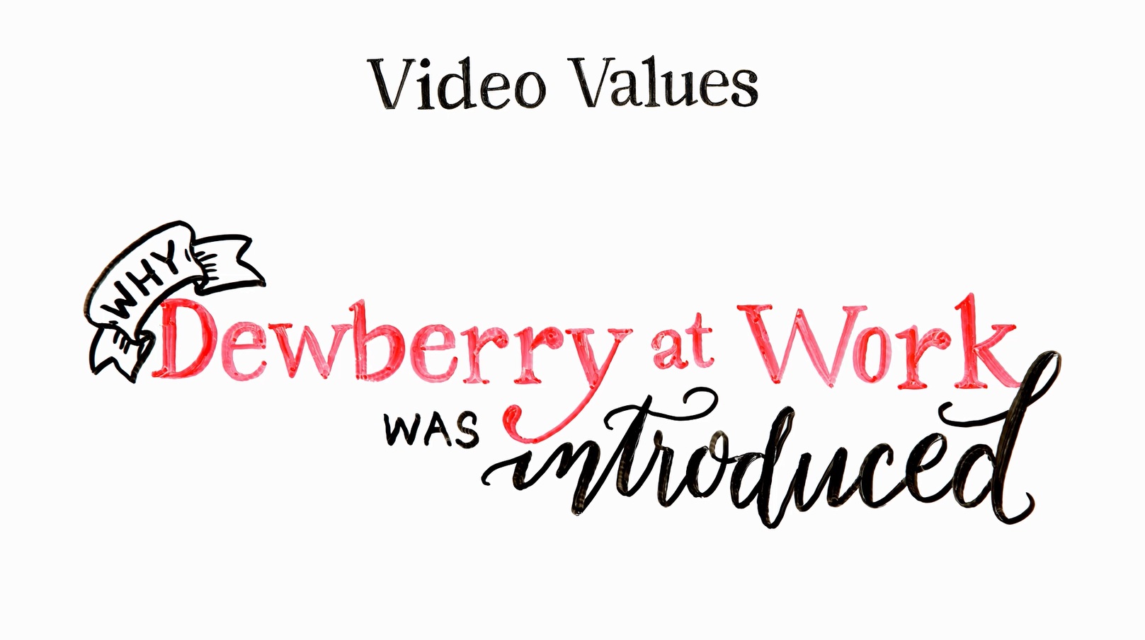 Why Dewberry at Work was Introduced
